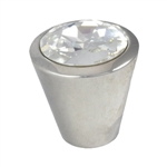 swarovski knob polish silver furniture handle 577 10092sw